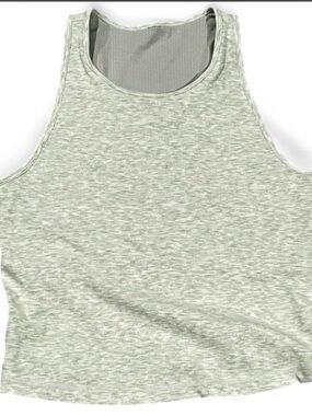 Vuori Gray Ribbed Tank Top